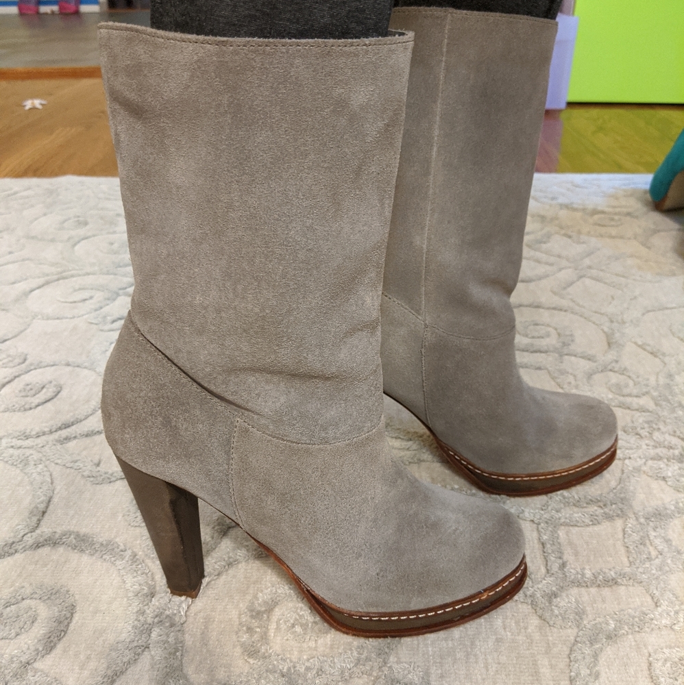 Grey Suede Cole Haan booties